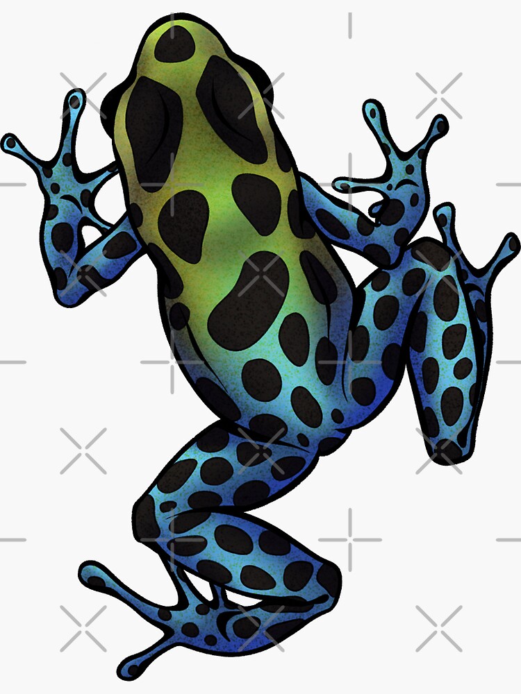 Thumbnail 3 of 3, Sticker, Poison dart frog - Ranitomeya variabilis designed and sold by porpoisefully.