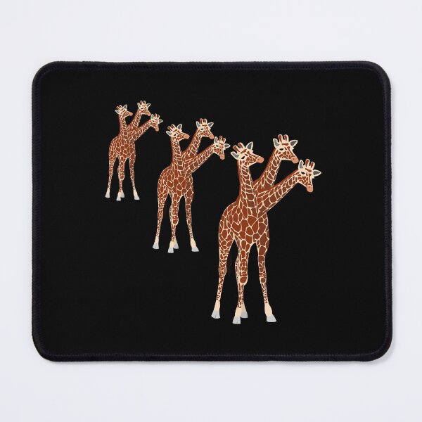 Item preview, 3 Three-Necked Giraffes (without title, in black) designed and sold by CosmicStory.