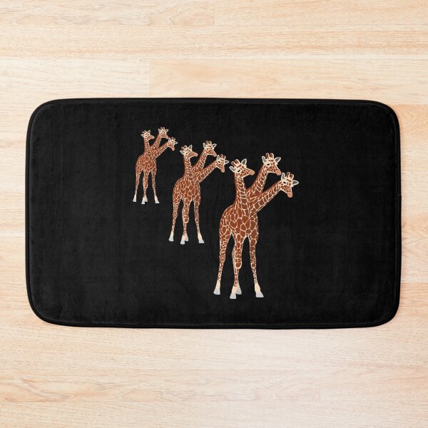 Item preview, 3 Three-Necked Giraffes (without title, in black) designed and sold by CosmicStory.
