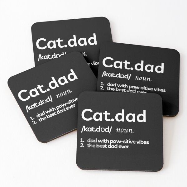 Item preview, CAT DAD - Funny cat quotes for the cat enthusiast designed and sold by FunnyCatsFam.