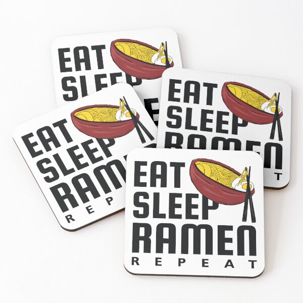 Aperçu de l'œuvre Eat Sleep Ramen Repeat créée et vendue par karibenart.