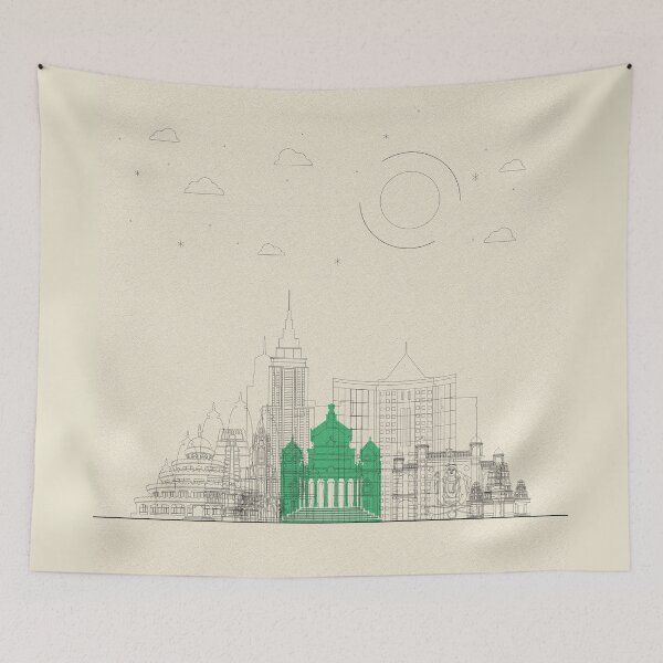 Item preview, Abstract City Posters: Bangalore, India designed and sold by A Deniz Akerman.
