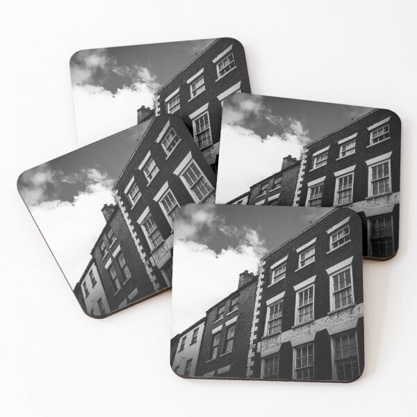 Item preview, British Town Houses monochrome photographic print designed and sold by RedartDesign.