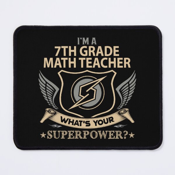 Item preview, 7Th Grade Math Teacher T Shirt - What Is Your Superpower Job Gift Item Tee designed and sold by leolanwugm.