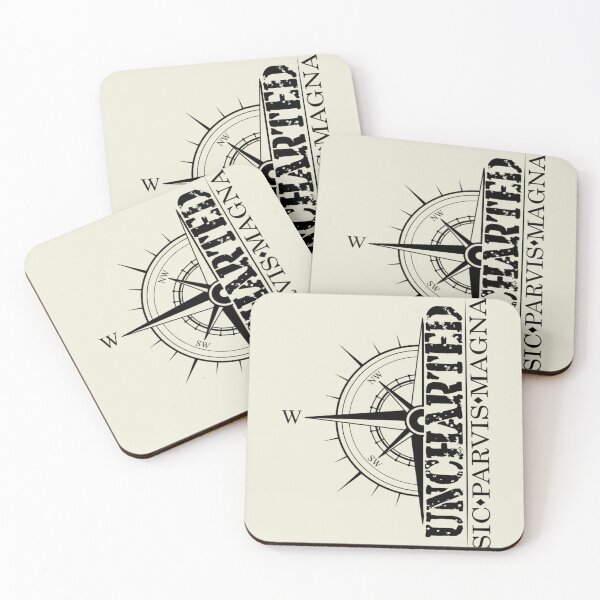 Item preview, Uncharted - Sic Parvis Magna Design 2 with Compass   designed and sold by NesoMinds.