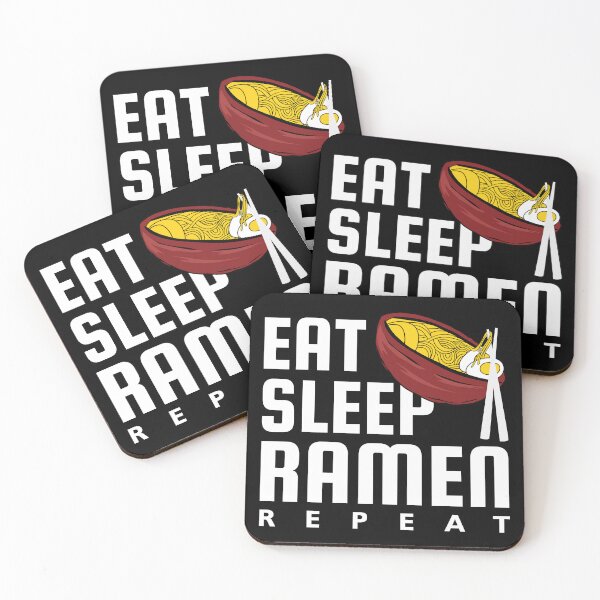 Aperçu de l'œuvre Eat Sleep Ramen Repeat créée et vendue par karibenart.
