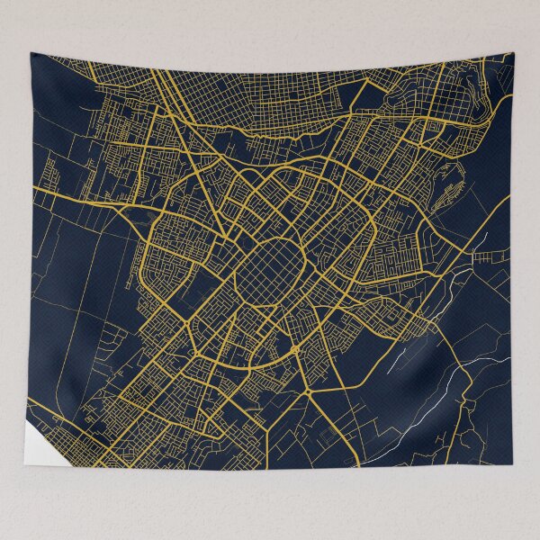 Item preview, Trujillo City Map of La Libertad, Peru - Gold Art Deco designed and sold by deMAP.
