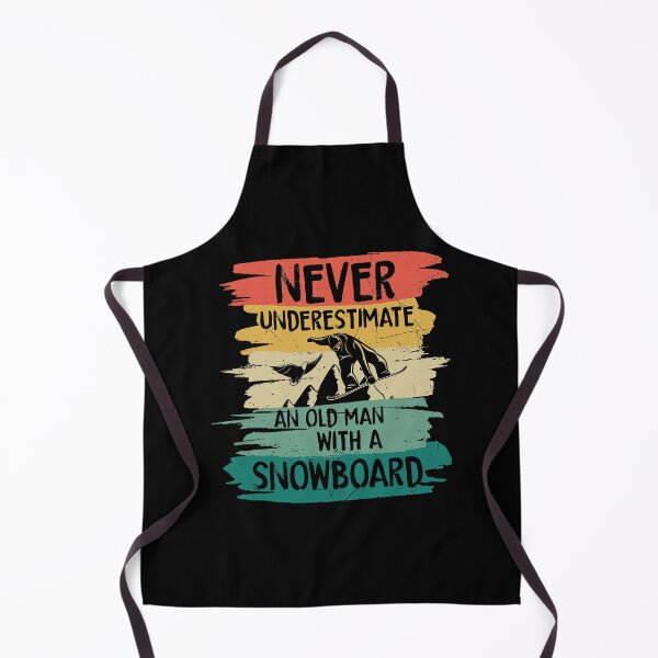 Artikelvorschau, Snowboarding Unterschätze niemals einen alten Mann mit einem Snowboard-T-Shirt entworfen und verkauft von JonesCaddaric.