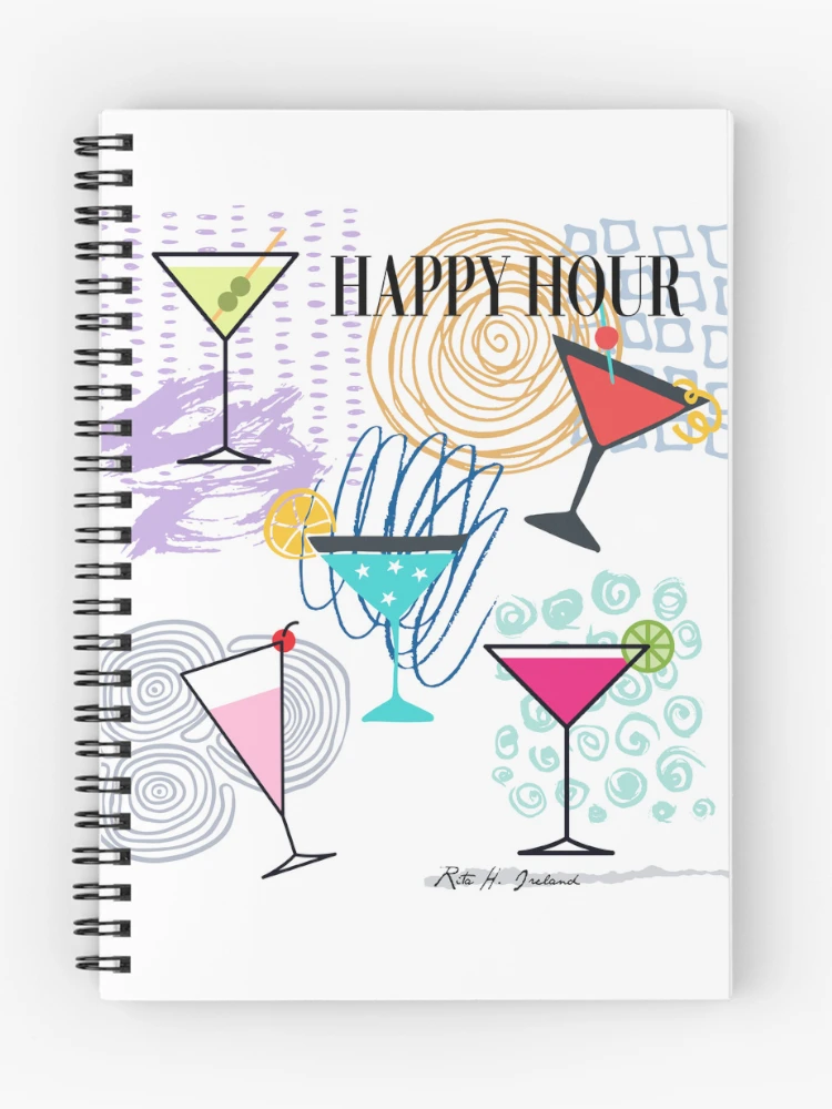 Thumbnail 1 of 3, Journal, HAPPY HOUR designed and sold by Rita H. Ireland.