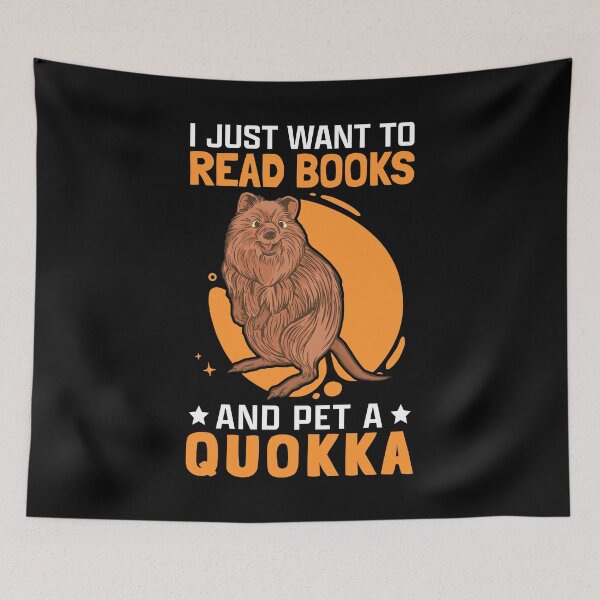 Item preview, Quokkas and reading books marsupial quokka designed and sold by madgrfx.