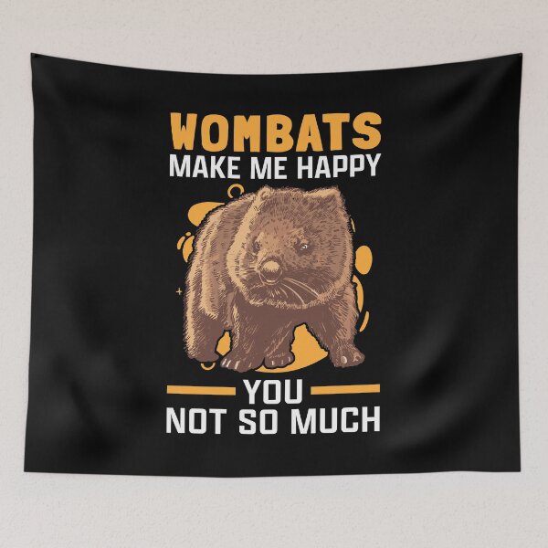 Item preview, Wombats make happy marsupial wombat designed and sold by madgrfx.