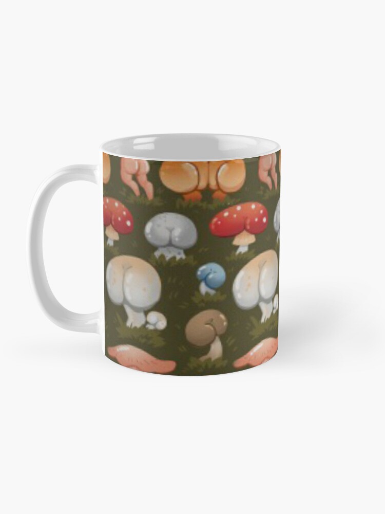 Funky Mushroom Pattern Coffee Mugs