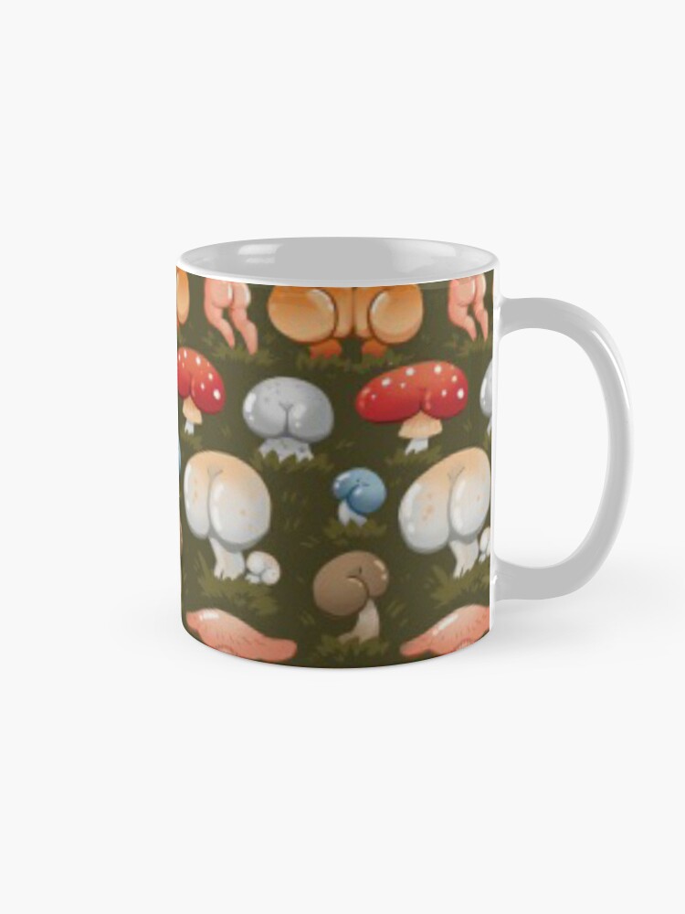 Funky Mushroom Pattern Coffee Mugs