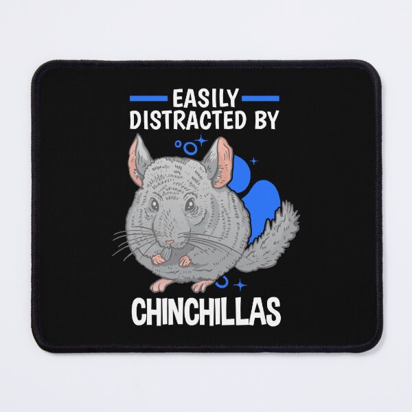 Item preview, Distracted by chinchillas dust bunny chinchilla designed and sold by madgrfx.