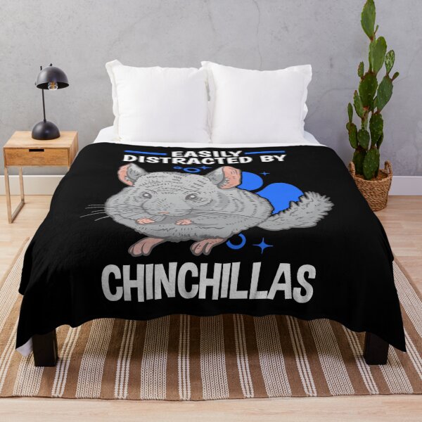 Item preview, Distracted by chinchillas dust bunny chinchilla designed and sold by madgrfx.