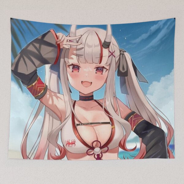 Item preview, Ayame on a beach || Anime girl  designed and sold by AszaAri.