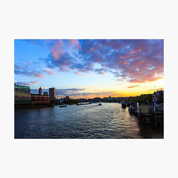 London at sunset Photographic Print