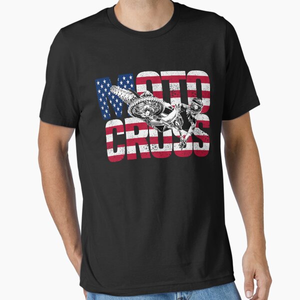 Item preview, Vintage American Flag Motocross designed and sold by 2djazz.