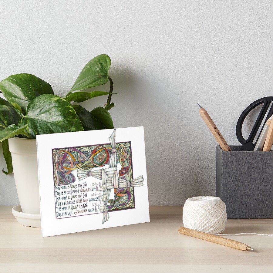 Home Blessing Art Board Print
