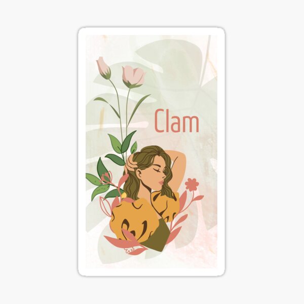 “clam” Sticker by Cappuccino85 | Redbubble
