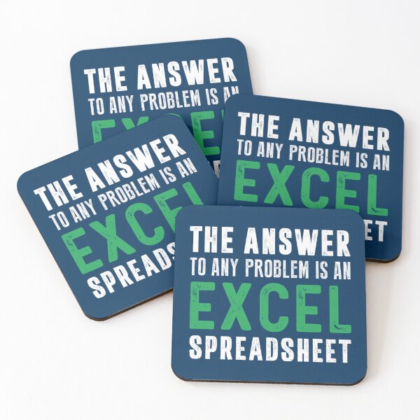 Item preview, The Answer To Any Problem is An Excel Spreadsheet Funny   designed and sold by Nicolasmoreau.
