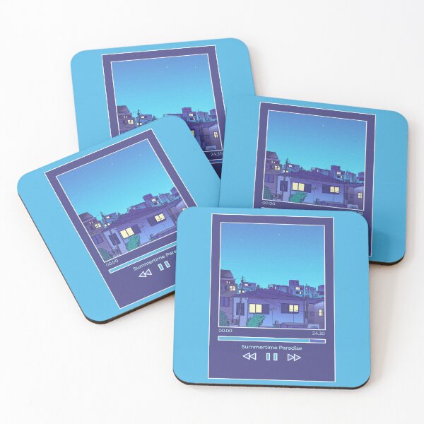 Item preview, Anime Style Blue Aesthetic Music Player   designed and sold by quinellie.