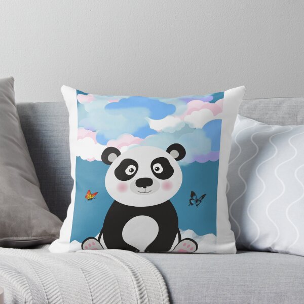 Item preview, Baby Panda in the Blue Sky designed and sold by JJGuzmanDesigns.