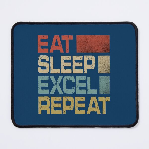 Item preview, Vintage Retro Eat Sleep Excel Repeat Gift Funny Excel    designed and sold by Nicolasmoreau.
