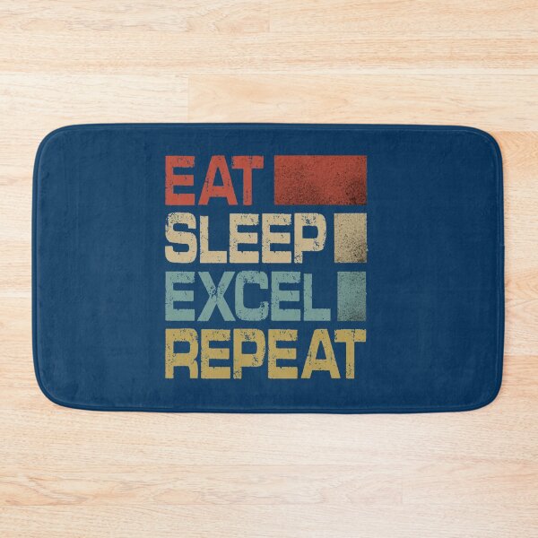 Item preview, Vintage Retro Eat Sleep Excel Repeat Gift Funny Excel    designed and sold by Nicolasmoreau.