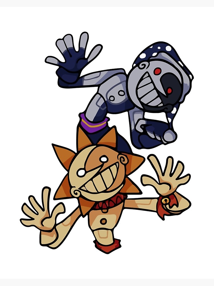 SunDrop and MoonDrop fnaf security breach” Art Board Print for