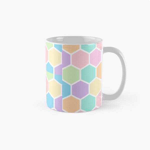 Item preview, Pastel Hexagon Bestagon Honeycomb Trip Candy Pattern Print Beautiful Easter designed and sold by Shayna Westfall.