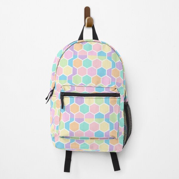 Item preview, Pastel Hexagon Bestagon Honeycomb Trip Candy Pattern Print Beautiful Easter designed and sold by Shayna Westfall.