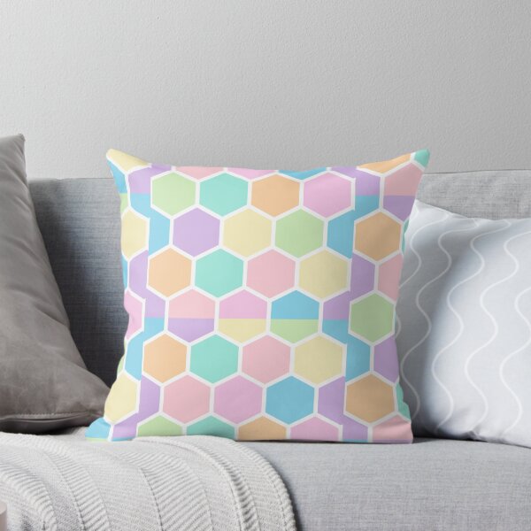 Item preview, Pastel Hexagon Bestagon Honeycomb Trip Candy Pattern Print Beautiful Easter designed and sold by Shayna Westfall.