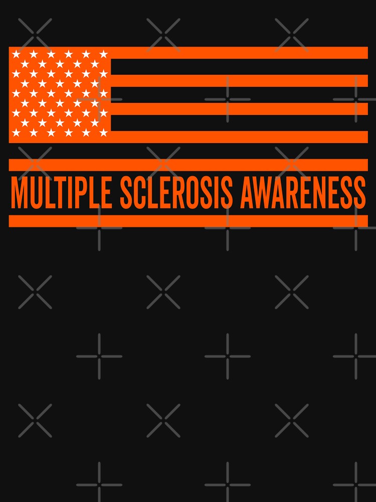 Disover Multiple Sclerosis Usa Flag National Multiple Sclerosis Awareness Month Tank Top