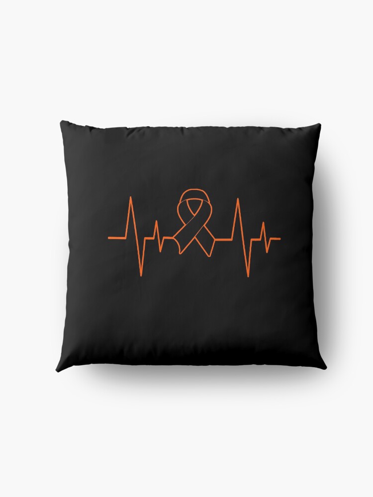 Multiple Sclerosis Heartbeat National Multiple Sclerosis Awareness Floor Pillow