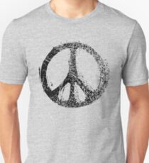 Grunge Peace Sign Slim Fit T-Shirt