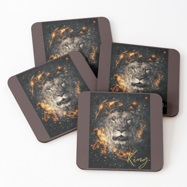 Item preview, LION - KING FIRE   designed and sold by BlackvsWhite.