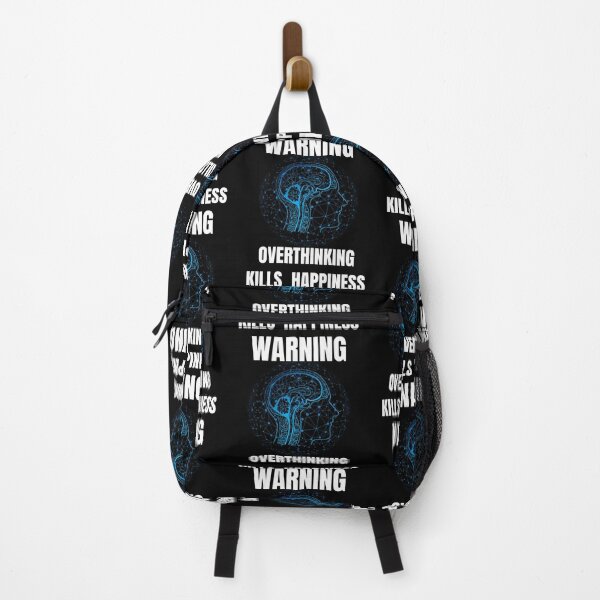Item preview, Warning Overthinking Kills Your Happiness designed and sold by Tamas Das.