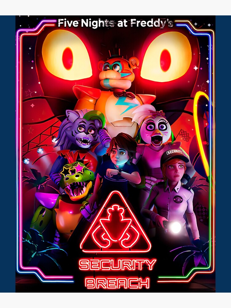 FNAF Security Breach Glam Rock Freddy, Gregory and Vanny  Poster for Sale  by Darkodra