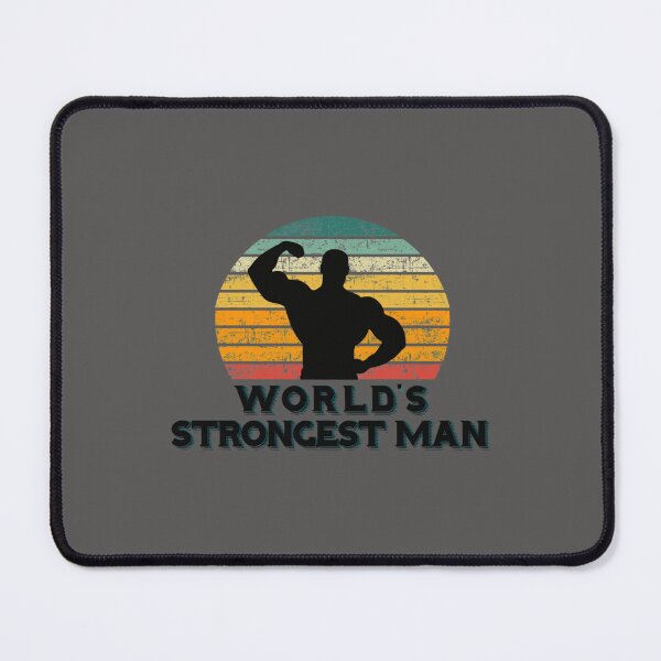 Item preview, World’s strongest man strong retro vibes   designed and sold by BlackvsWhite.