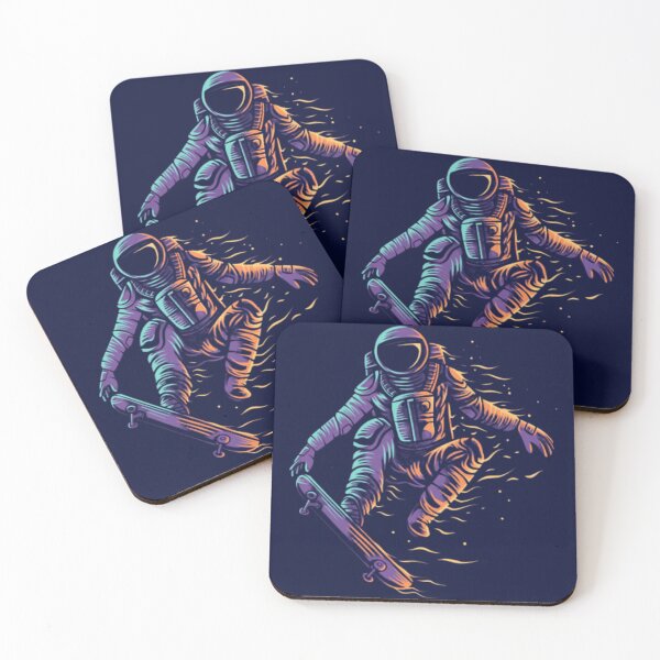 Item preview,  Astronaut skateboarding jump design  designed and sold by G-FLORIAN.