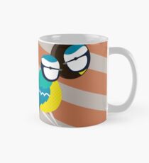 Blaue Titten in Nistkasten Illustration Tasse