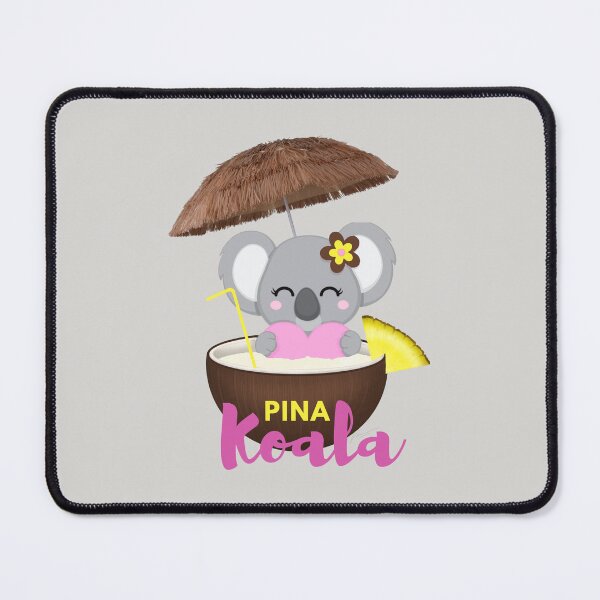 Item preview, Pina Koala cute koala bear bathing in pina colada coconut cocktail  designed and sold by portrait4you.