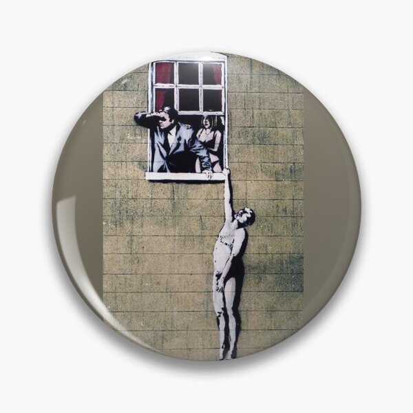 Item preview, Banksy - Naked Man designed and sold by PeacefulRiver.
