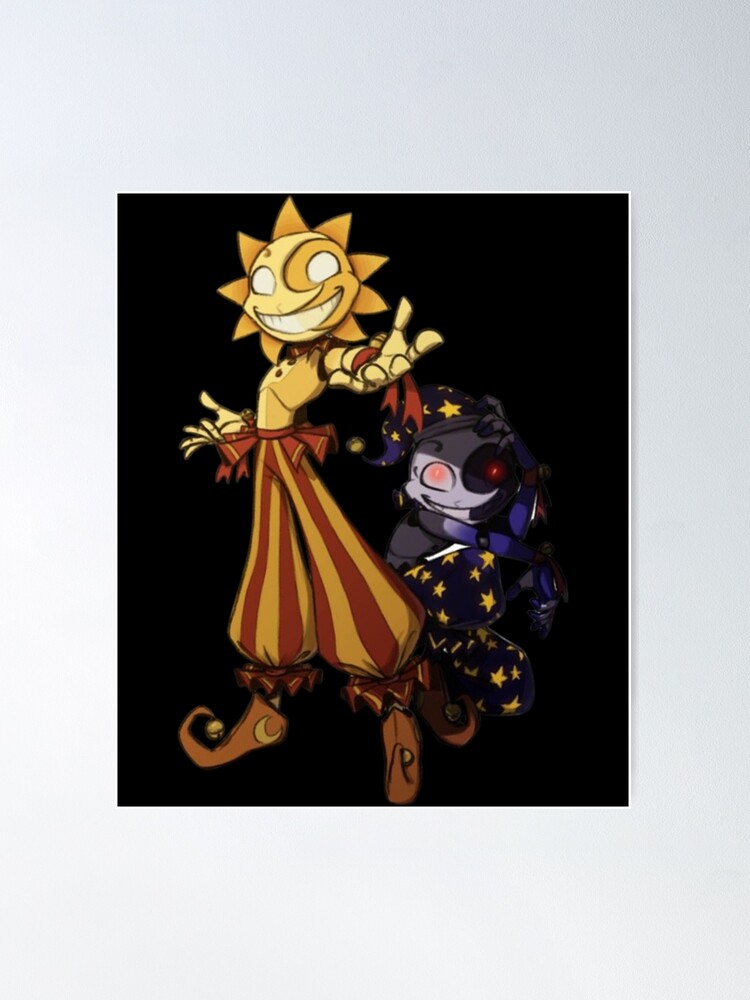 FNAF: Security Breach, Sun and Moon Poster, 11 X 17 Five Nights at Freddy's  Fanart Digital Print, Sun Drop, Moon Drop, Ruin DLC 