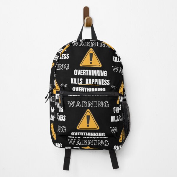 Item preview,  Warning Overthinking Kills Your Happiness designed and sold by Tamas Das.