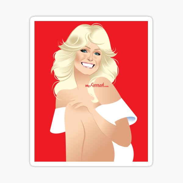 Farrah Red Sticker