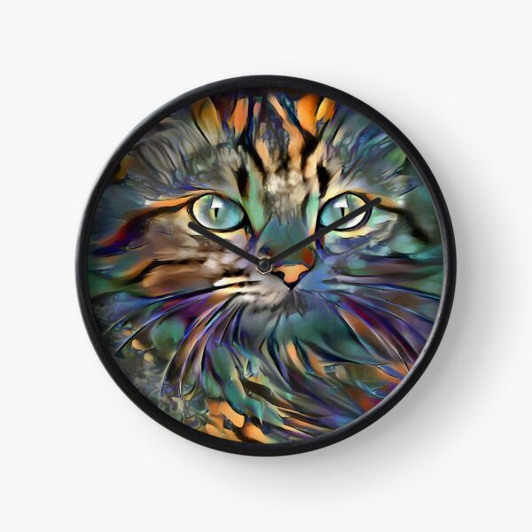 Andyna, cat, L. lea chat, ROCHE Redbubble roche by Clock | paintings\