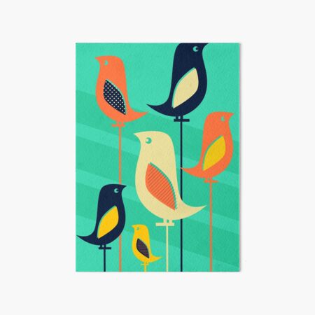 Item preview, Mid Century Bird Illustration designed and sold by SamOssie.