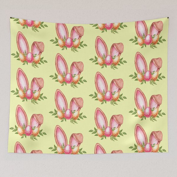 Item preview, Easter Bunny ears with cute eggs, flowers designed and sold by SKhappyartist.